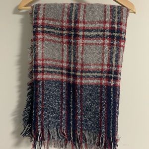 (2for$20) Cozy Ardene Knit Plaid Blanket Scarf